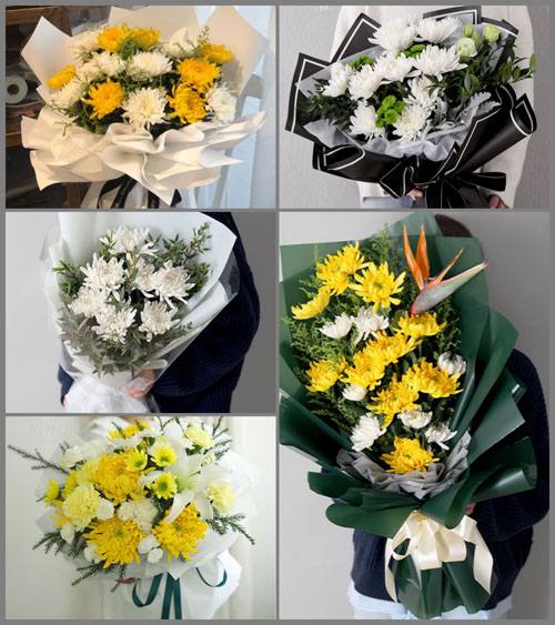 贵州毕节市七星关区野角乡白事花束代送